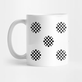 Zen Dot Pattern ICHIMATSU mug black Mug
